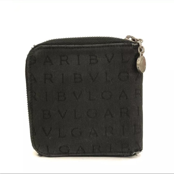 BVLGARI Logo Mania Canvas Bifold Wallet - Picture 4 of 7